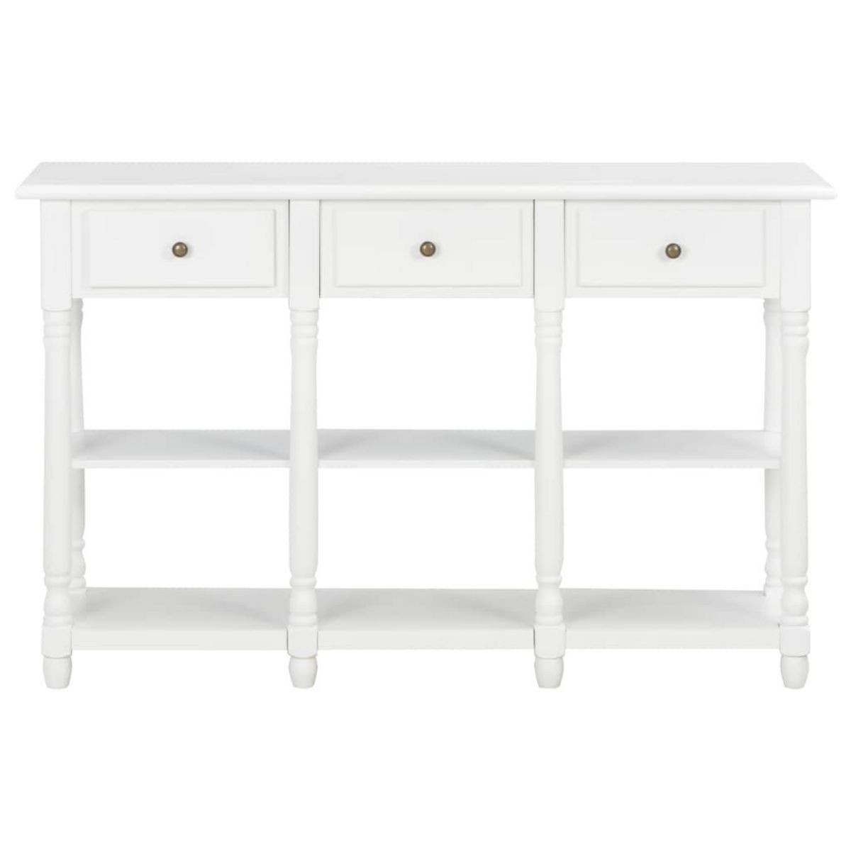 VIDAXL Table console Blanc 120x30x76 cm MDF