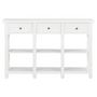 Voir la diapositive 2 : VIDAXL Table console Blanc 120x30x76 cm MDF