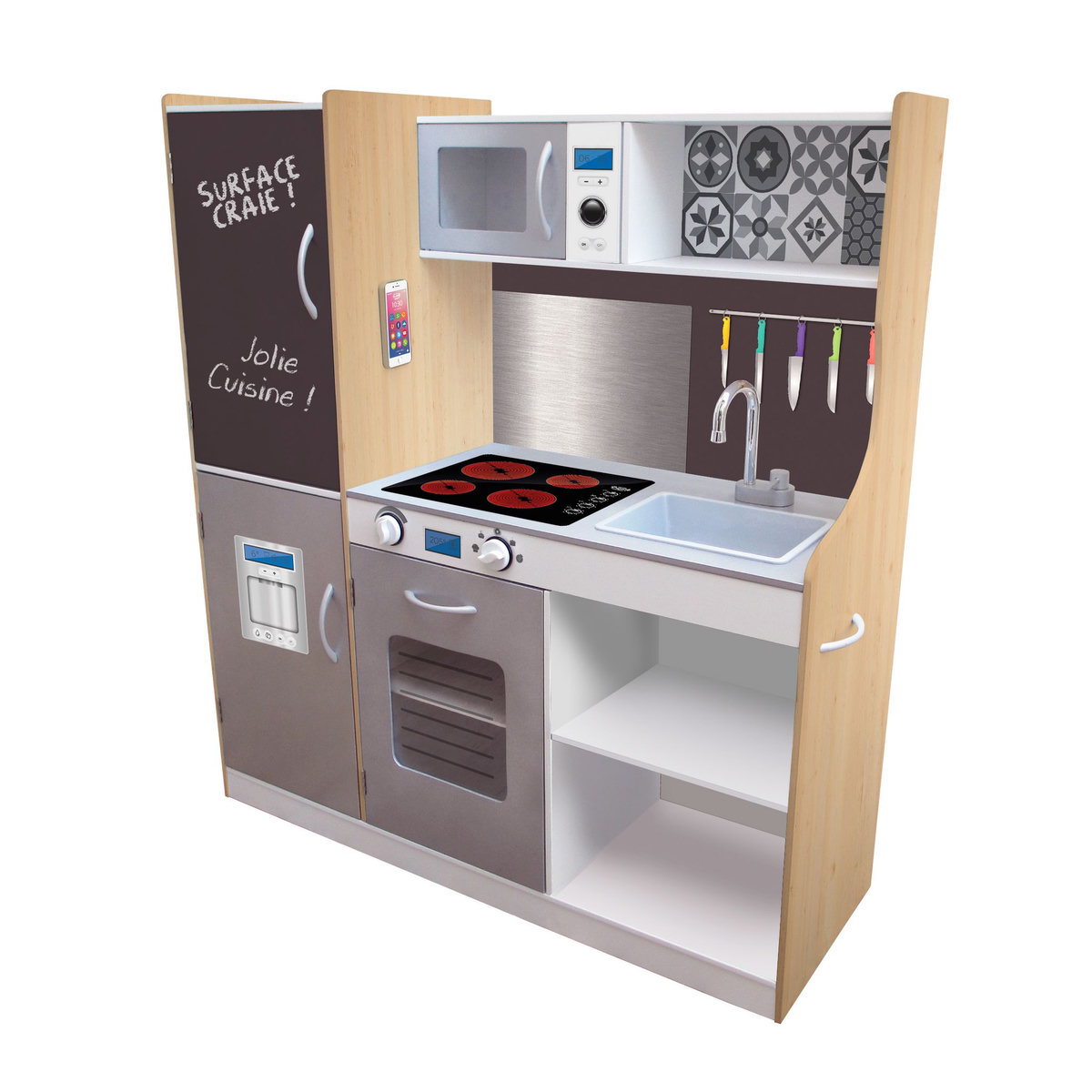 LG DISTRIBUTION Maxi cuisine en bois XXL avec fonctions sonores