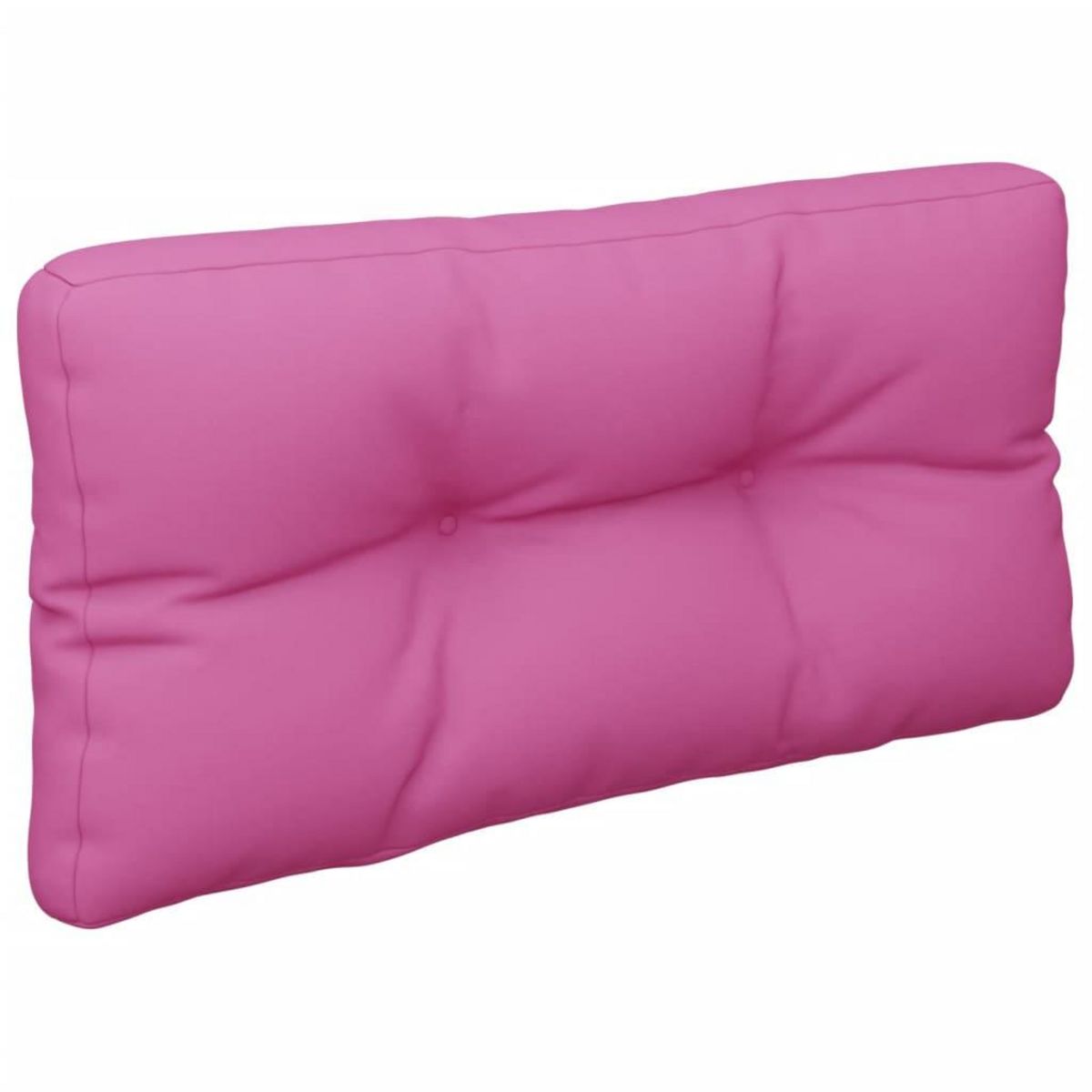 VIDAXL Coussins de palette lot de 2 rose tissu