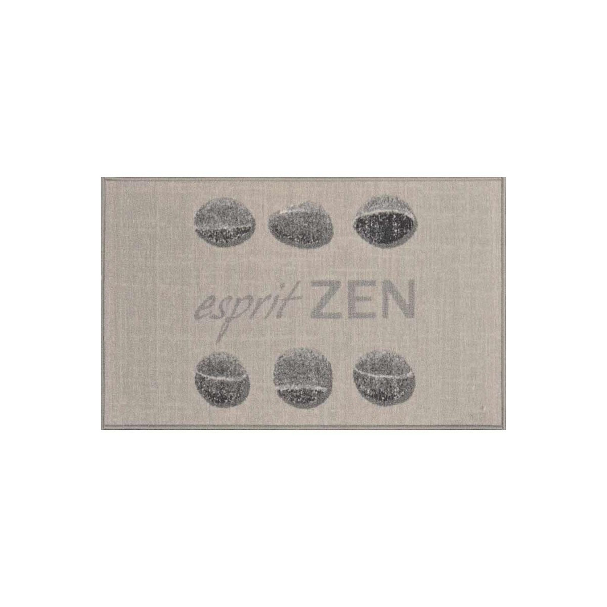 Douceur d'Intérieur Tapis rectangulaire  esprit zen  50x80cm gris