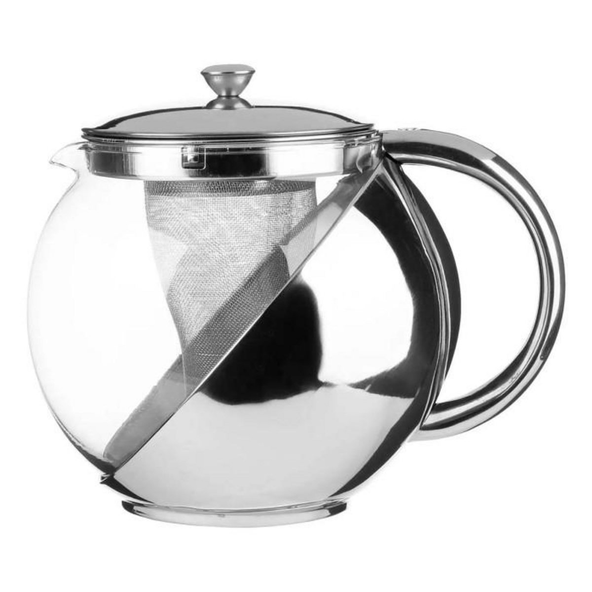 SECRET DE GOURMET Théière avec Filtre  Spot  1,10L Argent