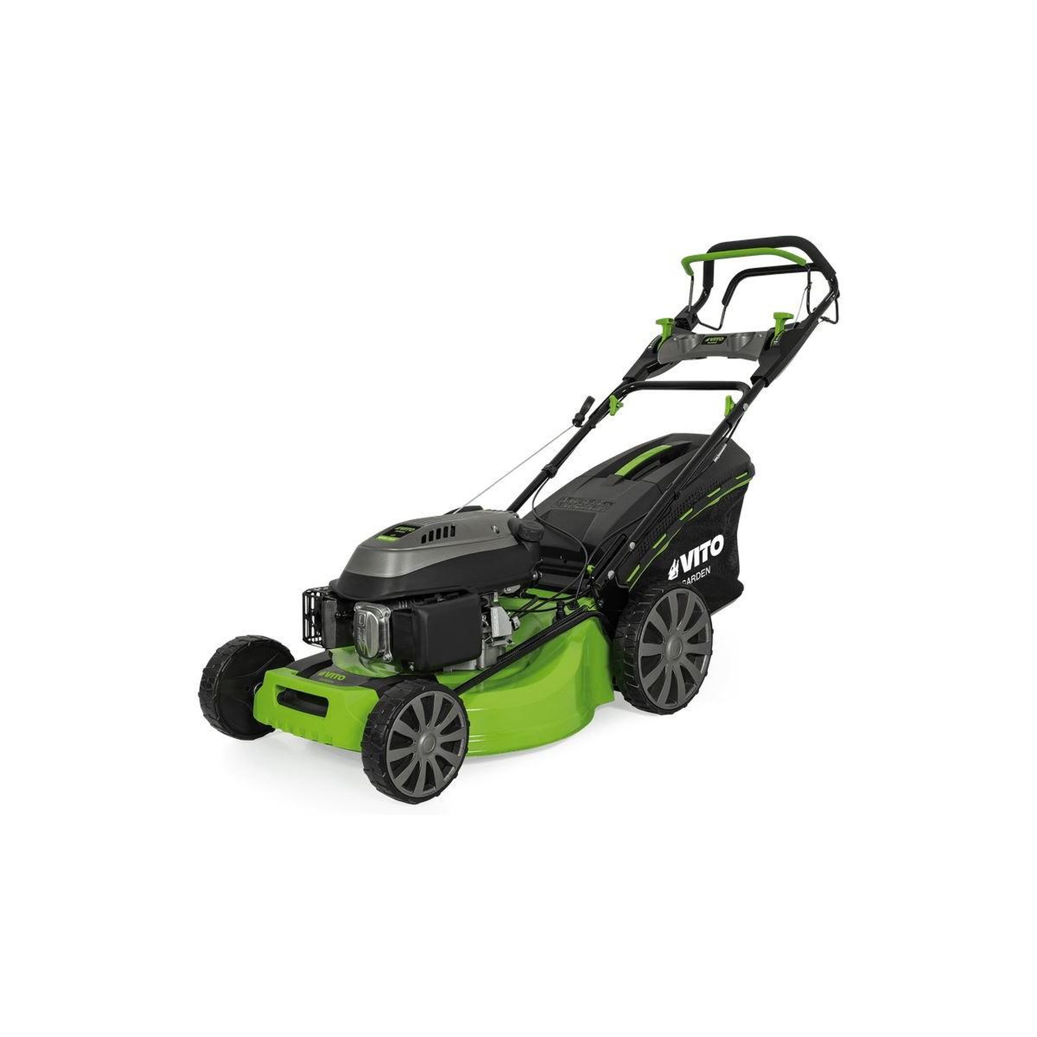 VITO Garden Tondeuse à gazon autotractée 6,5 cv pelouses 2000m2 mulching bac 65l vito