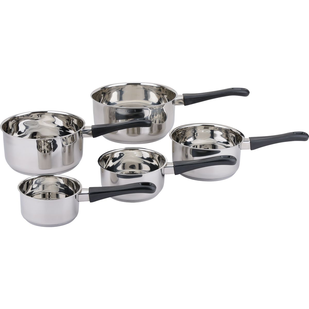 BAUMALU Set de 5 casseroles acier 12 à 20 cm