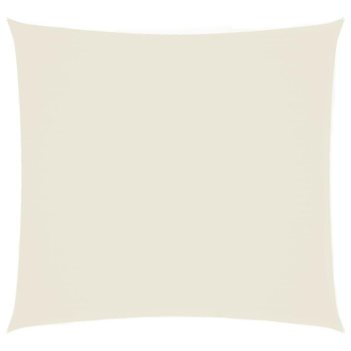 VIDAXL Voile de parasol Tissu Oxford carre 2,5x2,5 m Creme