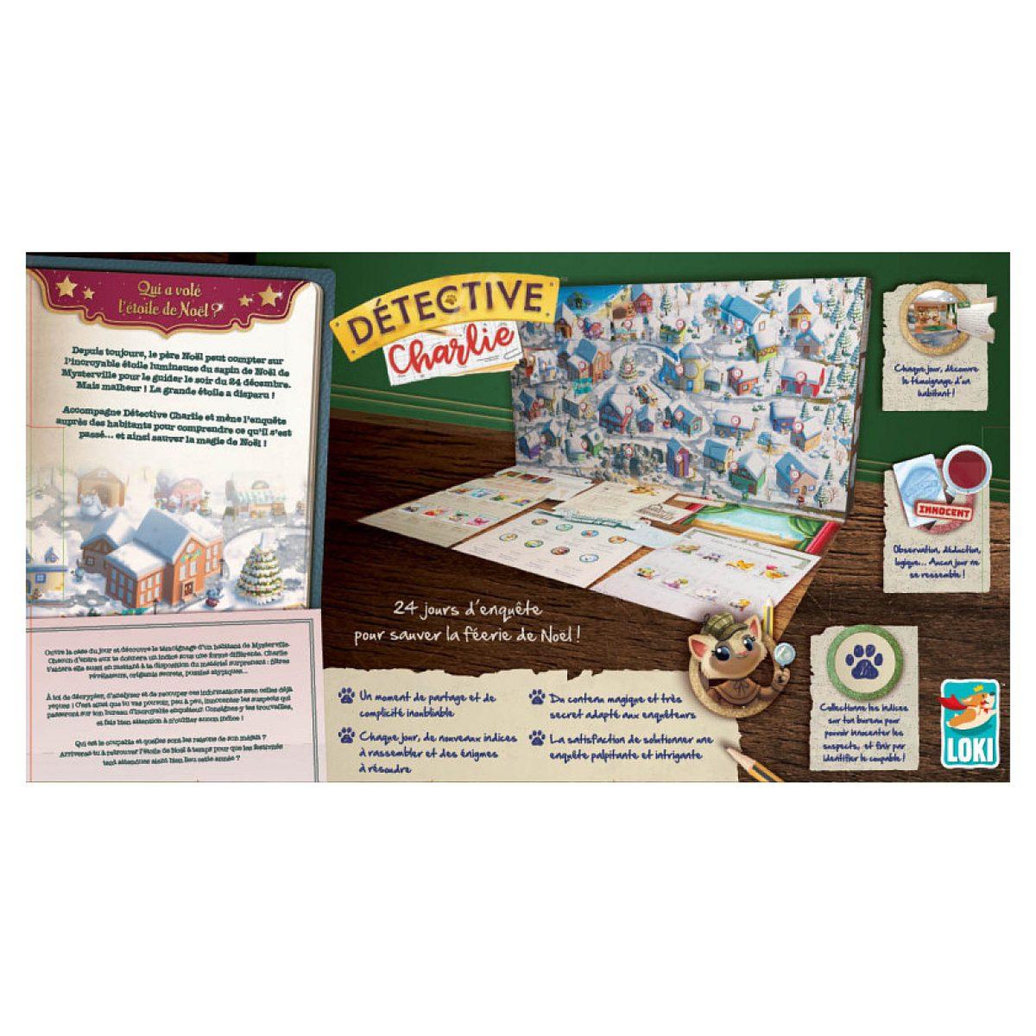 Voir la diapositive 2 : Iello Detective charlie : calendrier de l'avent