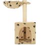 Voir la diapositive 5 : VIDAXL Arbre a chat et griffoirs en sisal 105 cm Beige Motif de pattes