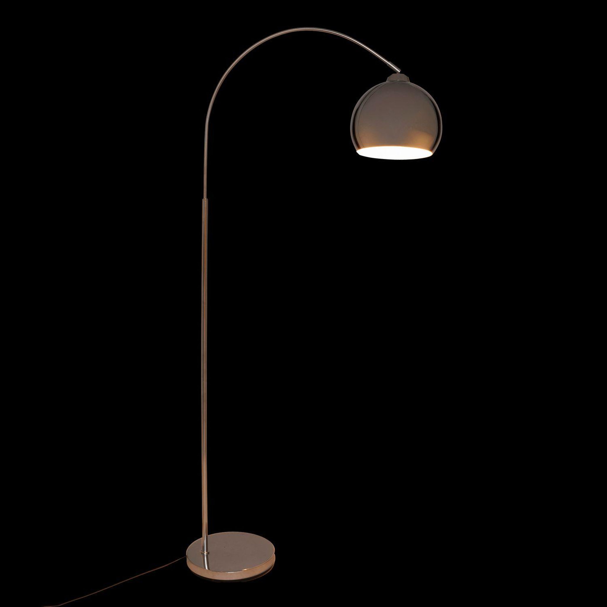 Voir la diapositive 6 : ATMOSPHERA Lampadaire arc en acier floris - h. 177 cm - argent