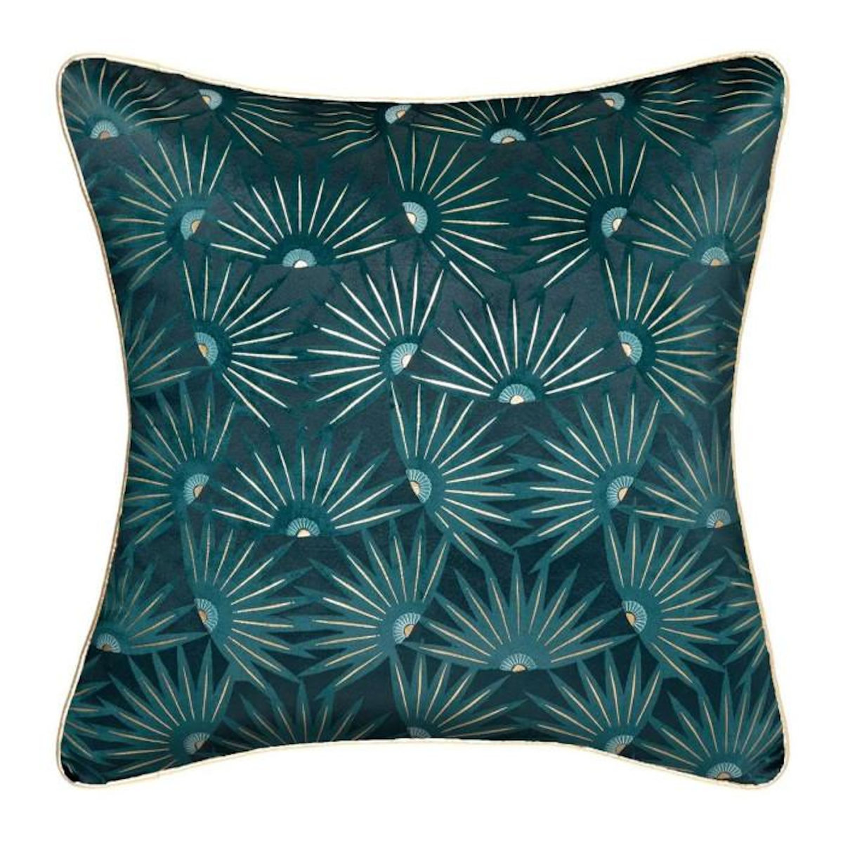 ATMOSPHERA Housse de Coussin  Feel  40x40cm Bleu Canard