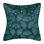ATMOSPHERA Housse de Coussin  Feel  40x40cm Bleu Canard