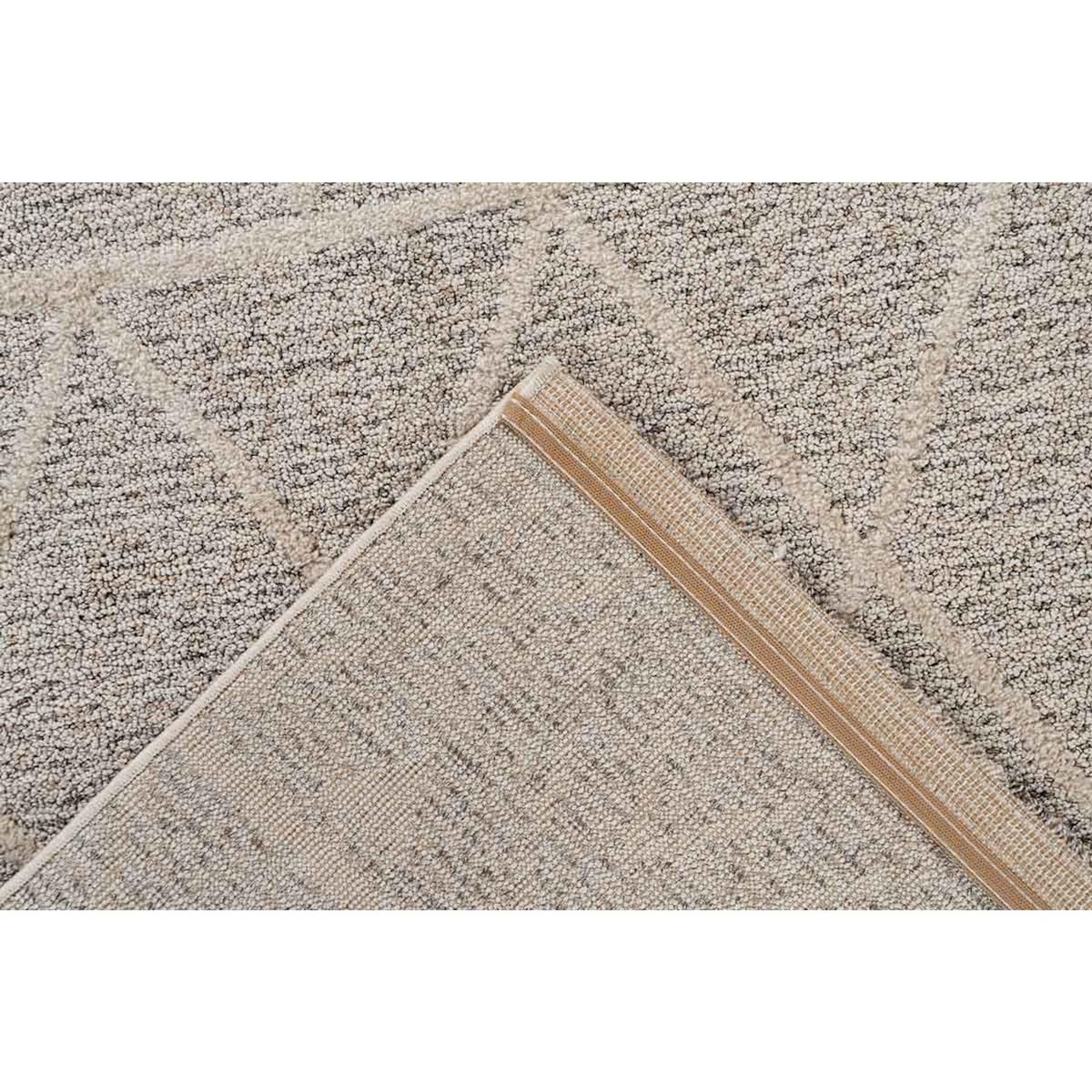 Paris Prix Tapis Tissé Géométrique  Rhombus  Beige & Marron
