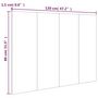 Voir la diapositive 6 : VIDAXL Tete de lit Chene fume 120x1,5x80 cm Bois d'ingenierie