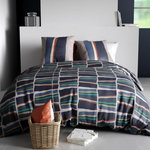 ATELIER DU COTON Housse de couette 260x240 ARTY + 2 taies coton 57 fils