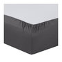 Voir la diapositive 2 : VISION Vision - Drap housse Anthracite - 140x190cm - 100% coton