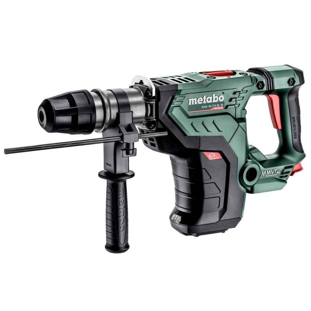 METABO SAS Marteau perforateur burineur 36 V KHA 18 LTX BL 40 - Pick+Mix (sans batterie), coffret metaBOX