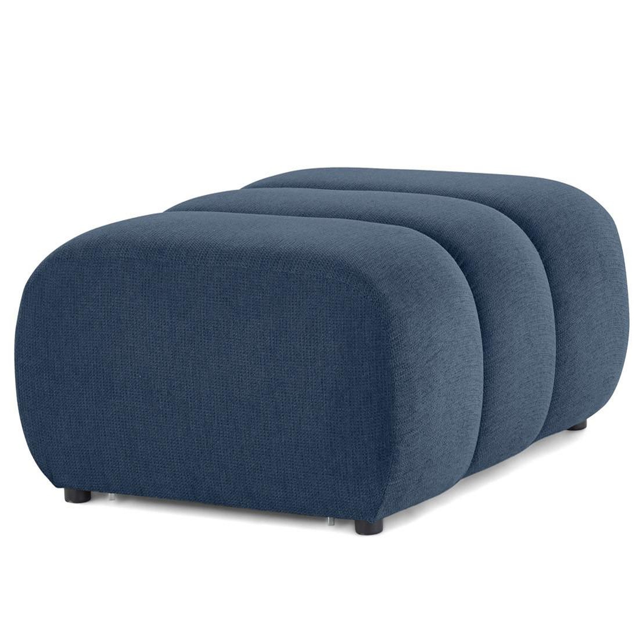 Voir la diapositive 3 : LISA DESIGN Debbie - pouf en tissu texturé