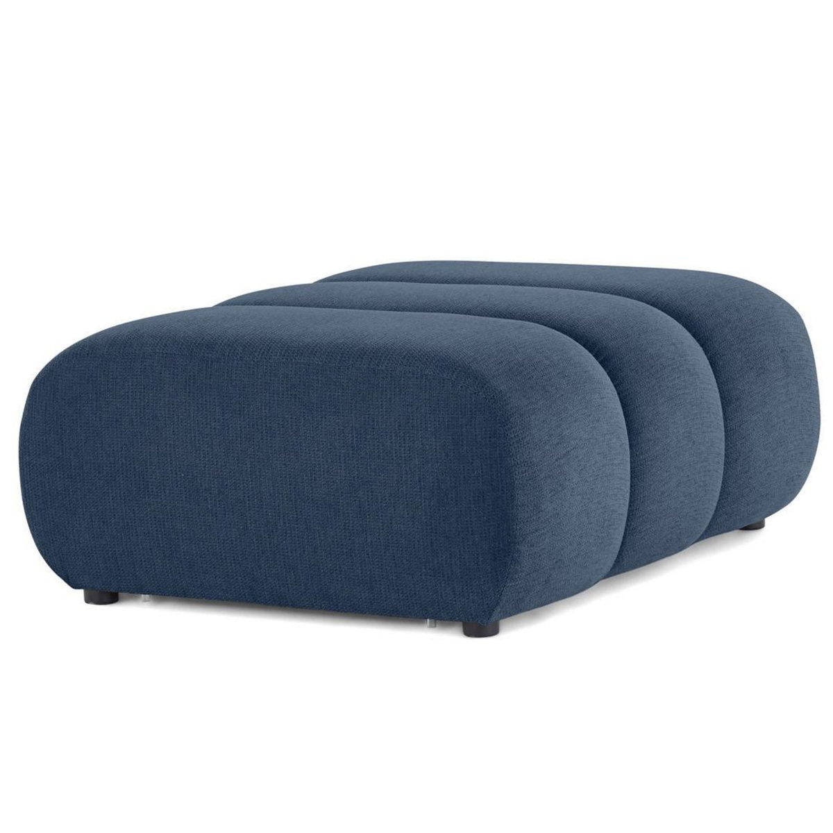 LISA DESIGN Debbie - pouf en tissu texturé