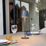 Voir la diapositive 3 : Lumisky 6 lampes LED avec plateau de chargement KELLY Gris Metal H38CM