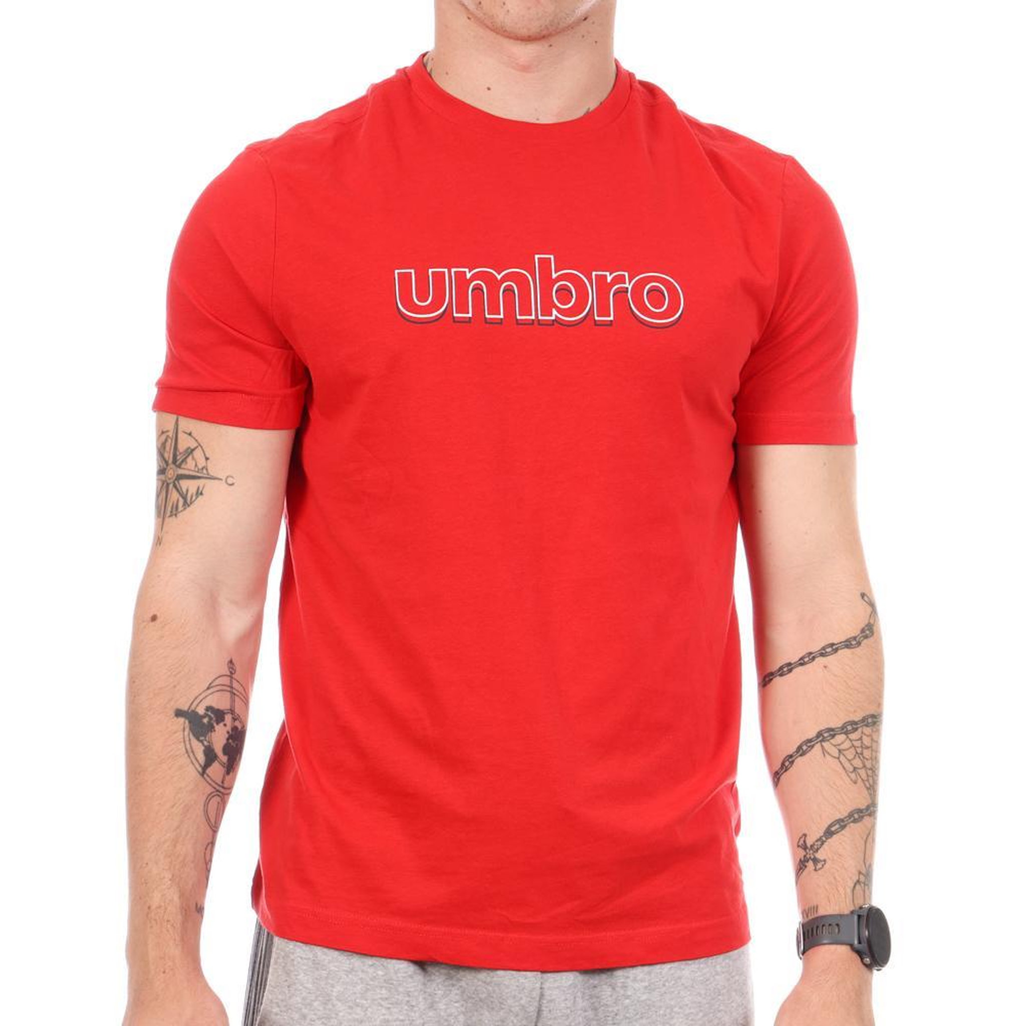 Voir la diapositive 1 : UMBRO T-shirt Rouge Homme Umbro Outl Net