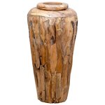 VIDAXL Vase de decoration 40 x 80 cm Bois de teck solide