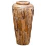 Voir la diapositive 1 : VIDAXL Vase de decoration 40 x 80 cm Bois de teck solide