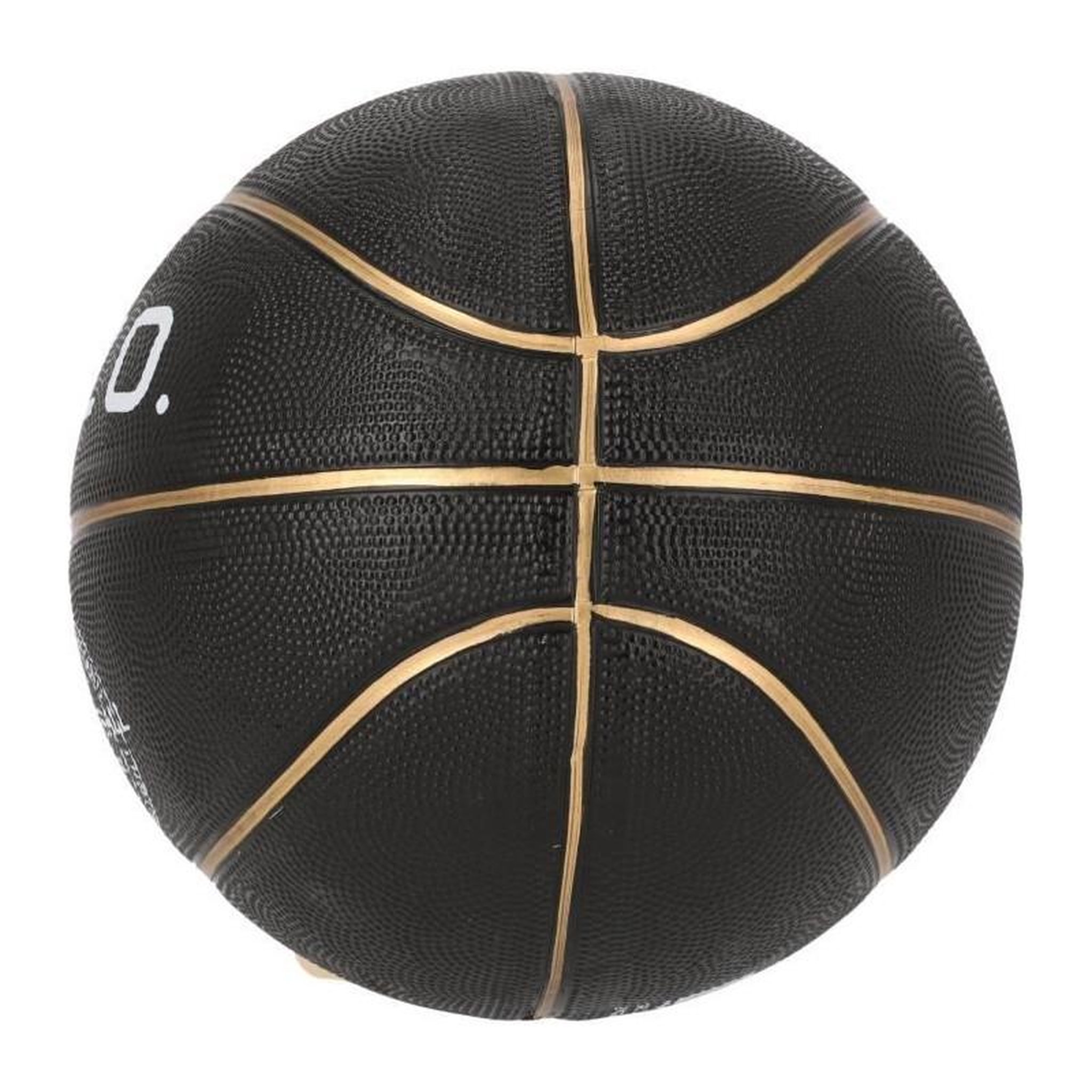 Voir la diapositive 2 : Ballon de basket - REZO - Caoutchouc - Taille 7 - Or - Prise ferme