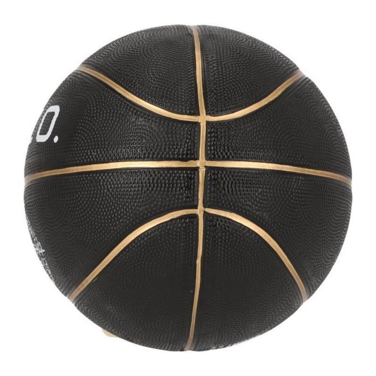 Ballon de basket - REZO - Caoutchouc - Taille 7 - Or - Prise ferme
