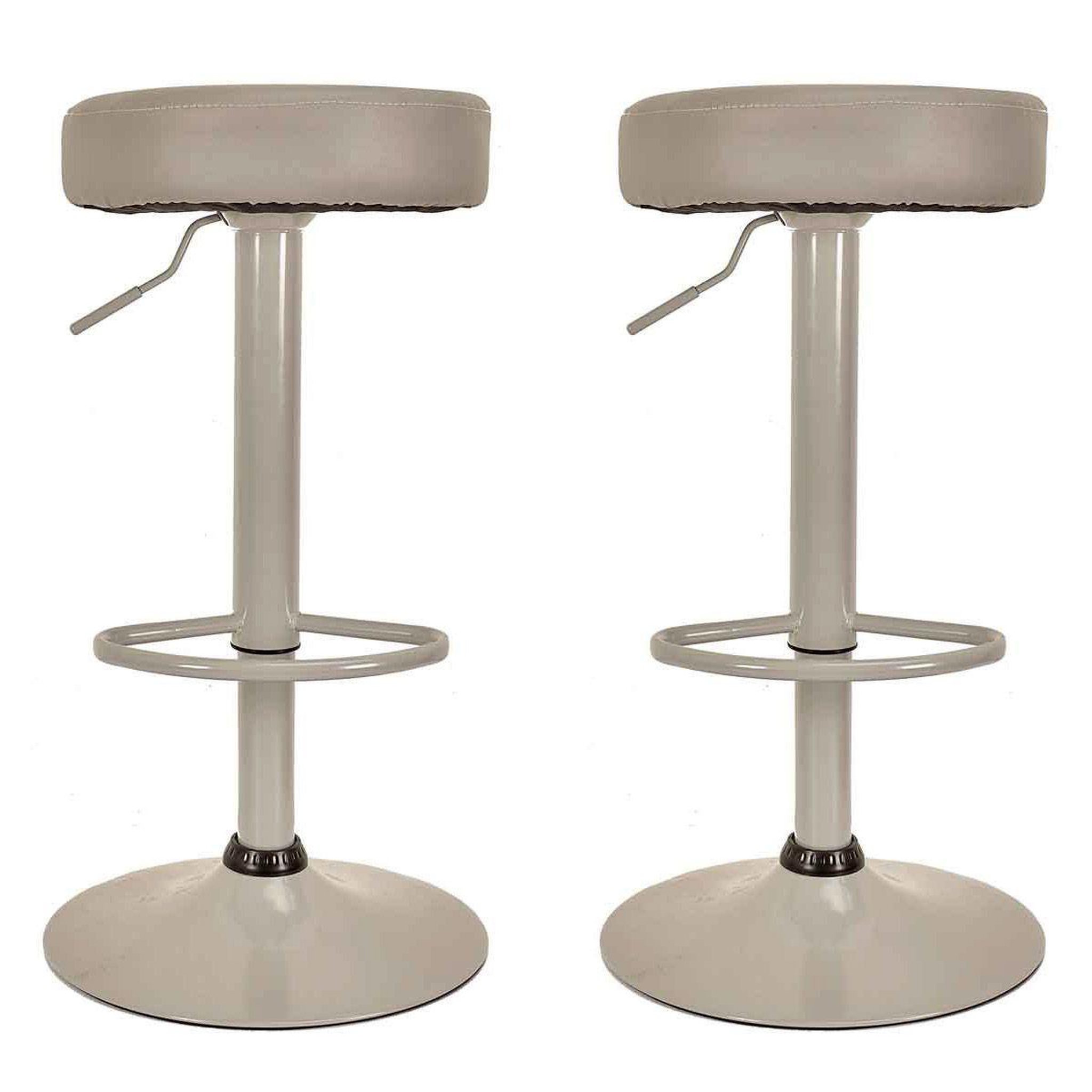 Voir la diapositive 1 : The Home Deco Factory Lot de 2 tabourets de bar  mumford  63-83cm gris