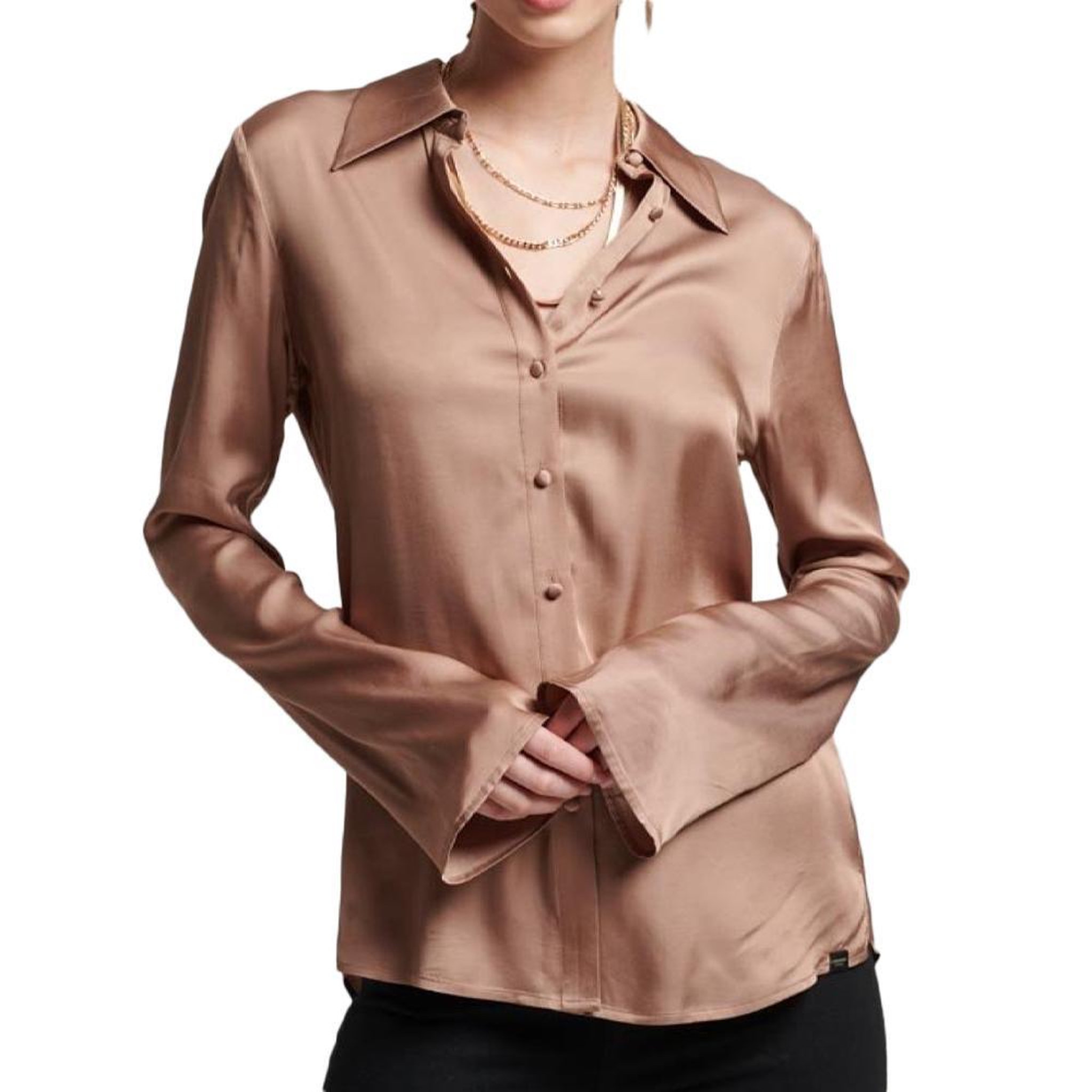 SUPERDRY Chemise  Femme Superdry Studios. Coloris disponibles : Marron