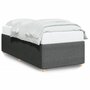 Voir la diapositive 2 : VIDAXL Cadre de lit sans matelas gris fonce simple tissu