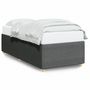 Voir la diapositive 2 : VIDAXL Cadre de lit sans matelas gris fonce simple tissu