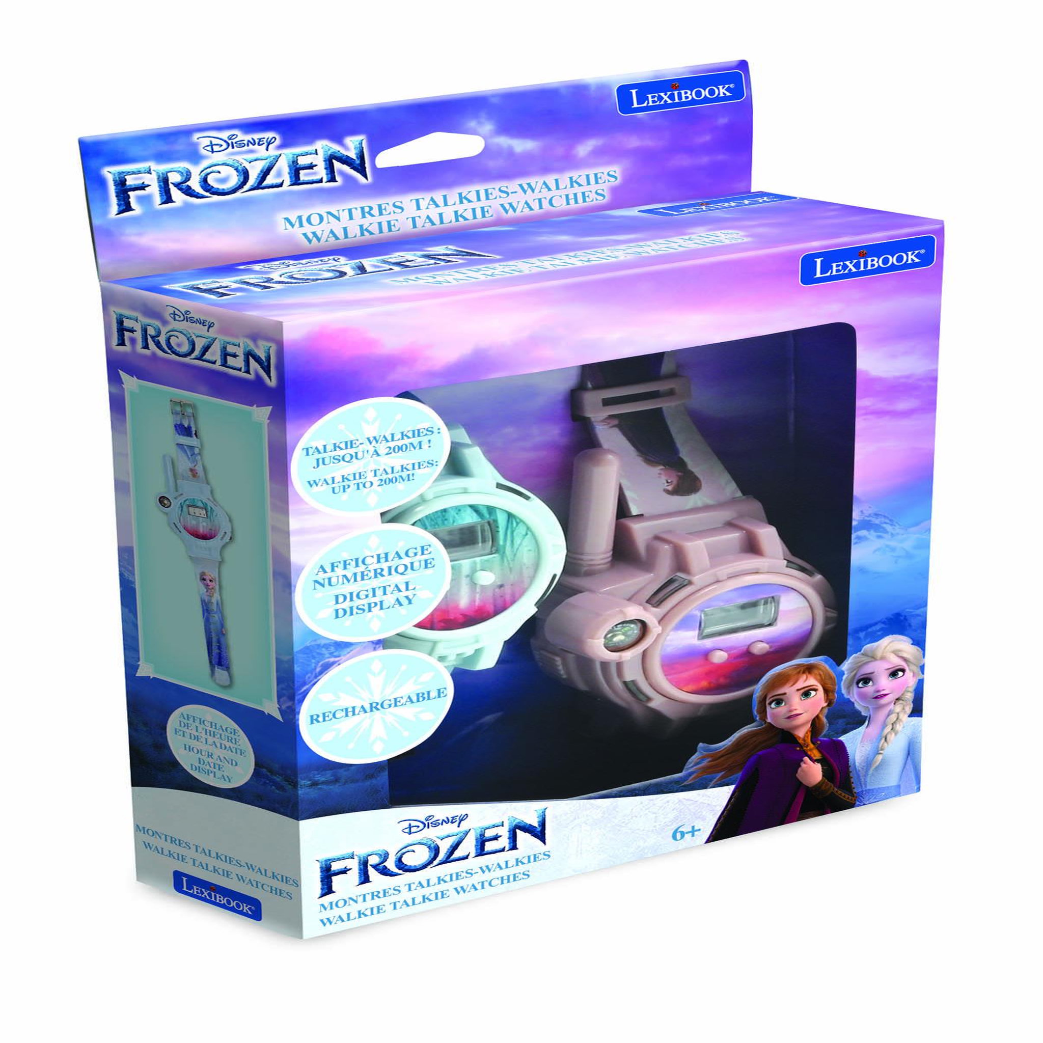 Voir la diapositive 5 : Lexibook Montre digitale talkie-walkie La reine des neiges portée 200 m