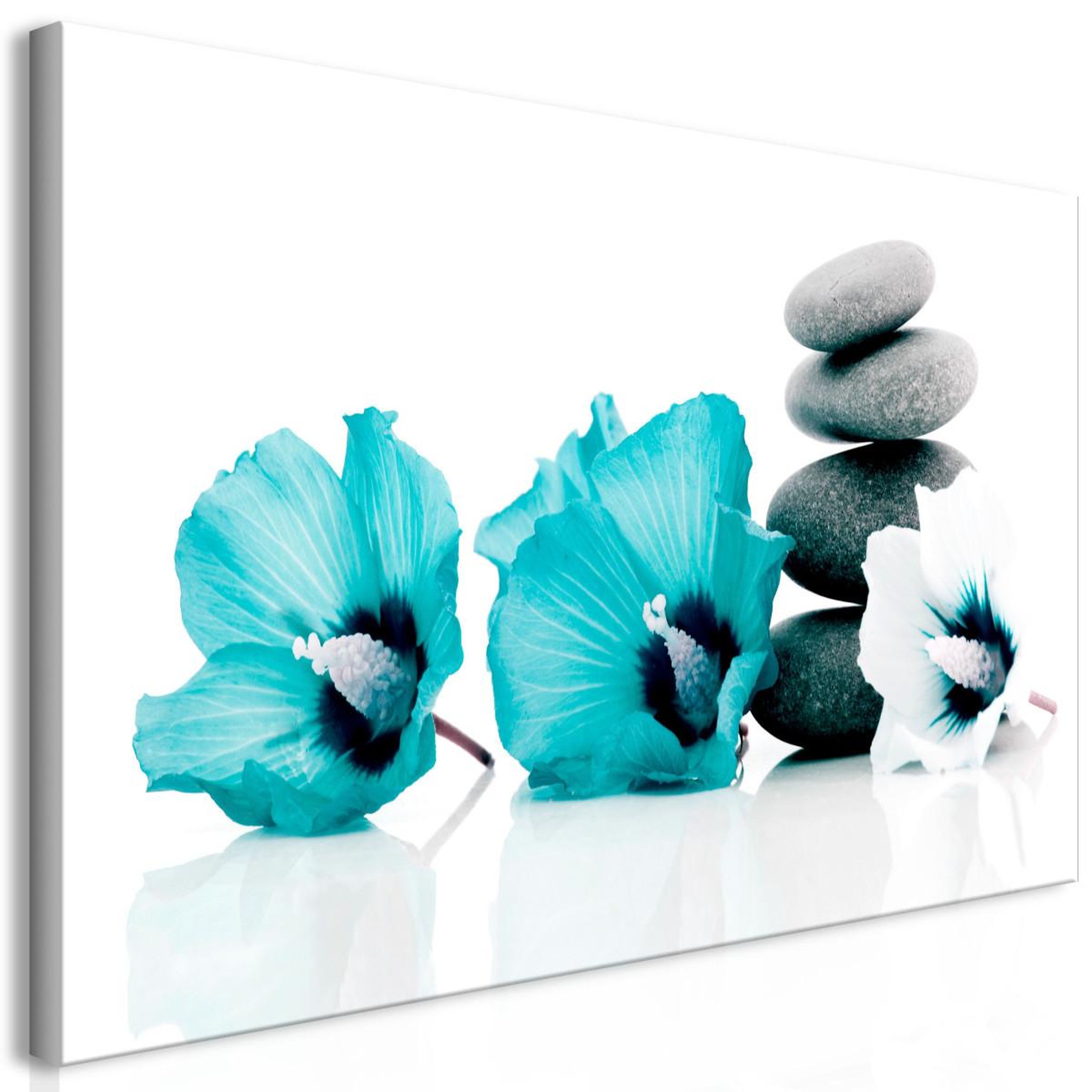 Voir la diapositive 1 : Paris Prix Tableau Imprimé  Calm Mallow Turquoise