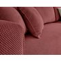 Voir la diapositive 4 : BEST MOBILIER Topaze - canapé d'angle réversible - 4 places - convertible avec coffre - en velours texturé