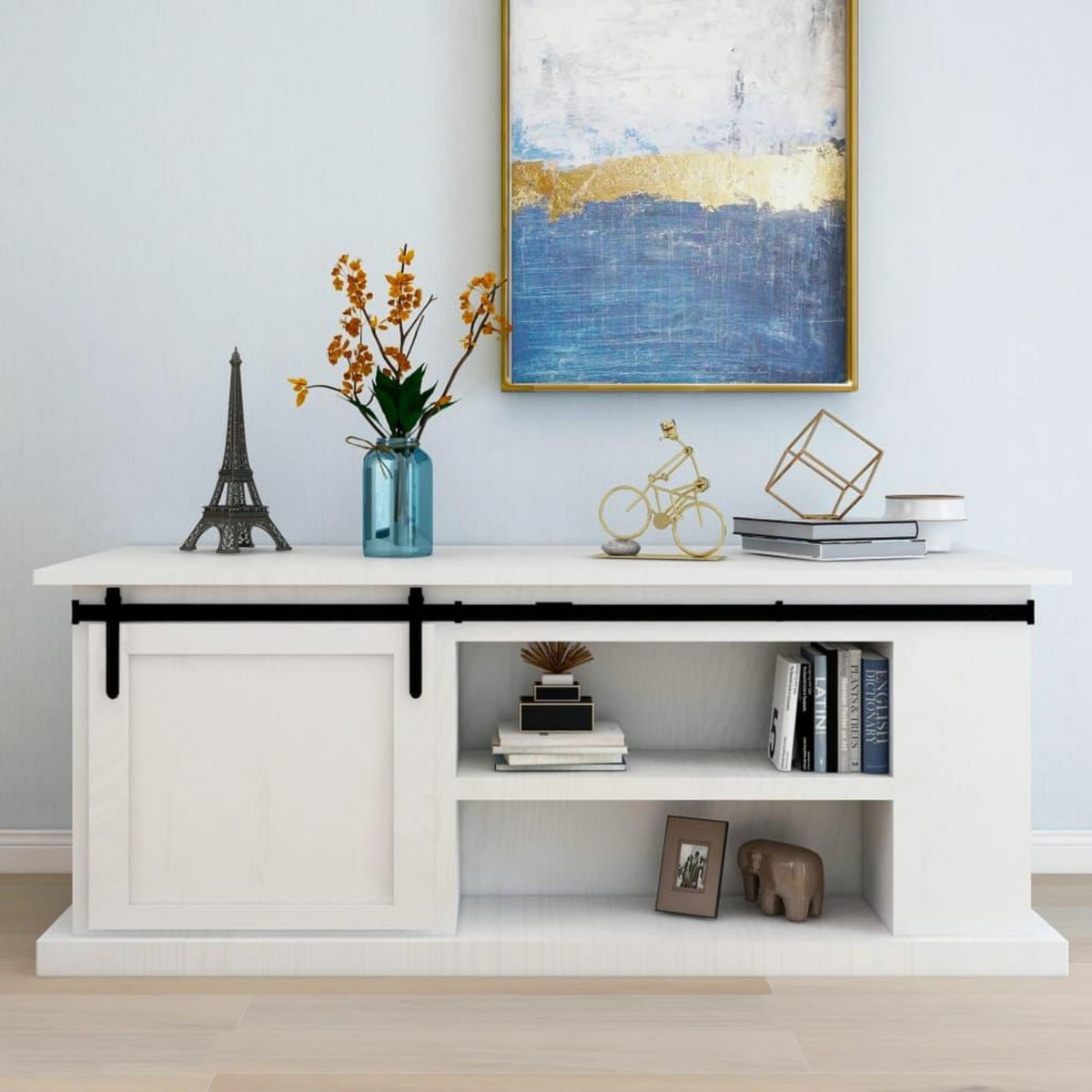 VIDAXL Kit mini de porte d'armoire coulissante Acier au carbone 200 cm