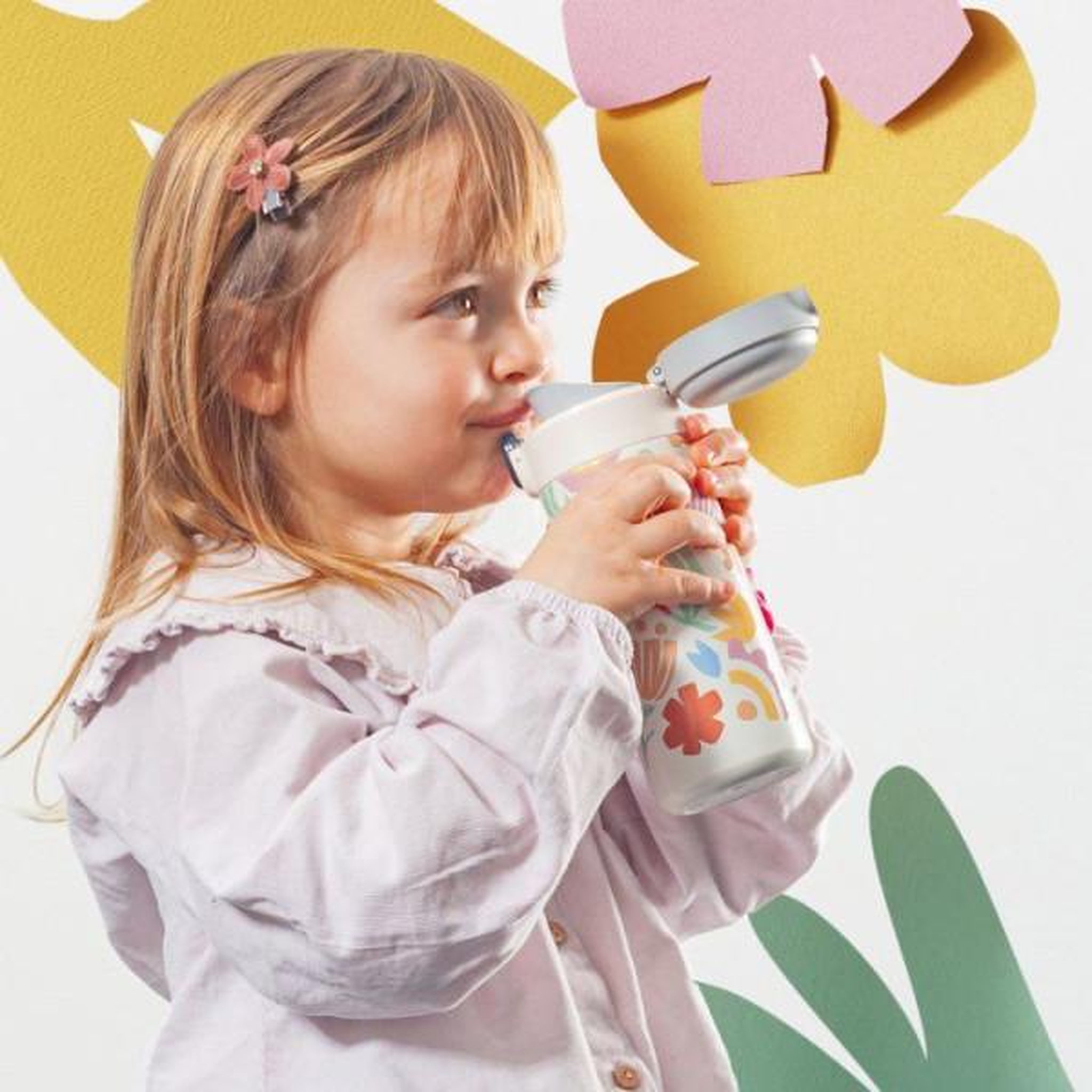 Voir la diapositive 4 : monbento Gourde isotherme a bec verseur - MONBENTO - Enfants - Bouchon ouverture rapide - Pop Paper Cut