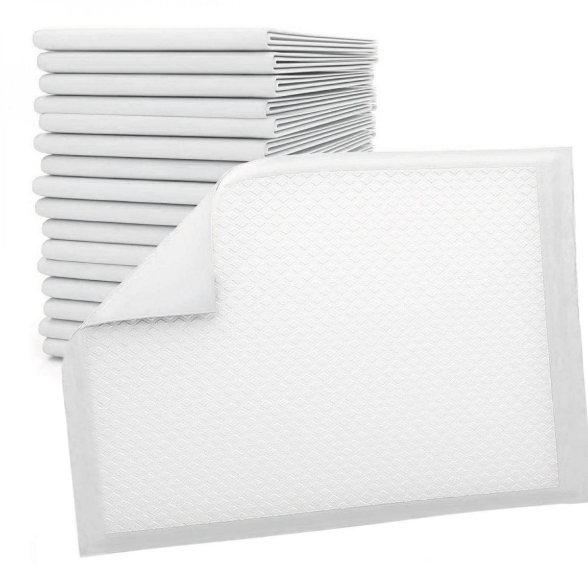 VIVEZEN Lot de 200 alèses jetables, imperméables - 60 x 90 cm - Blanc