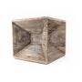 Voir la diapositive 2 : HomeStyle4U Table d'appoint en bois cube gris élégant et multifonctionnel