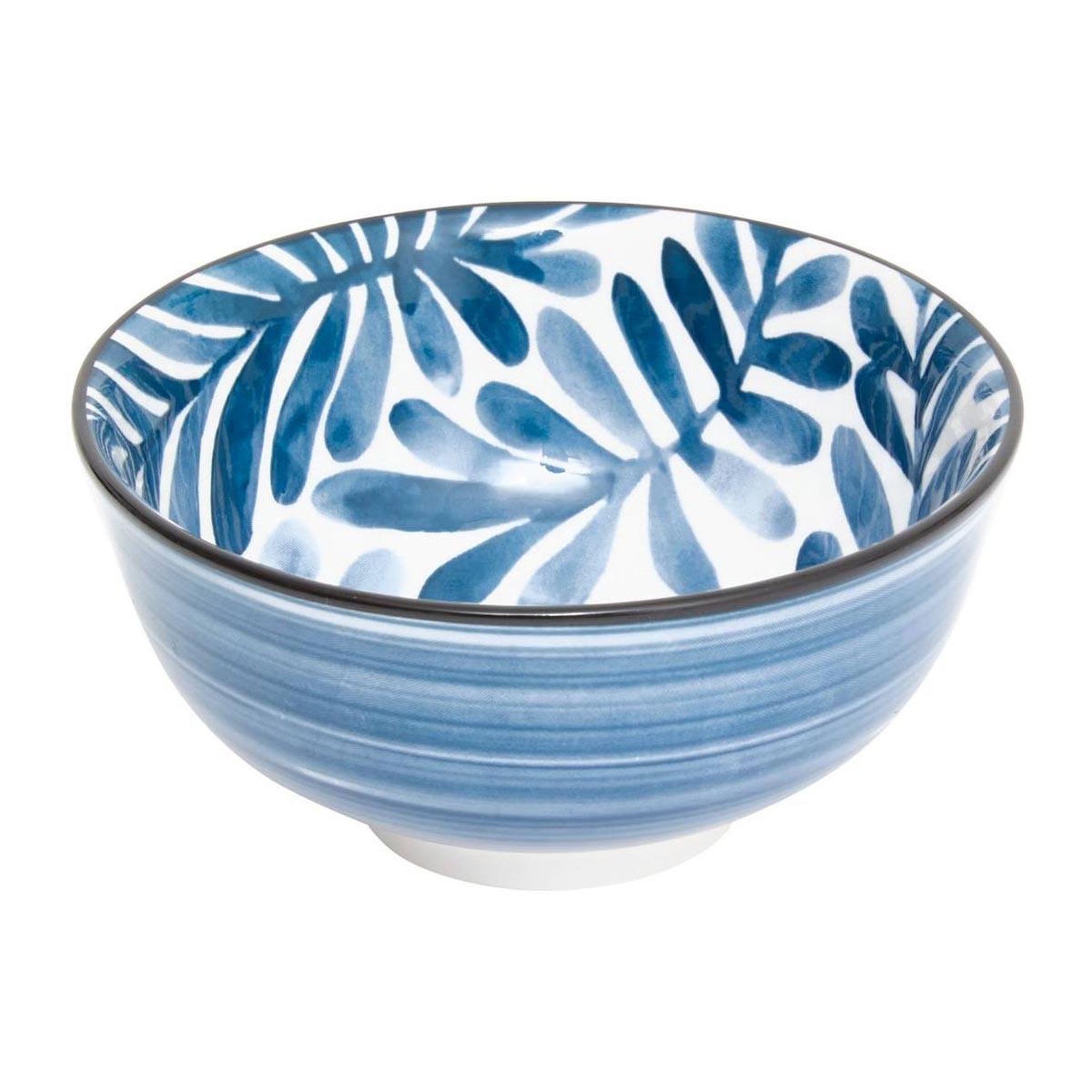 Voir la diapositive 2 : SECRET DE GOURMET Lot de 6 coupelles en porcelaine  umami feuille  11cm bleu