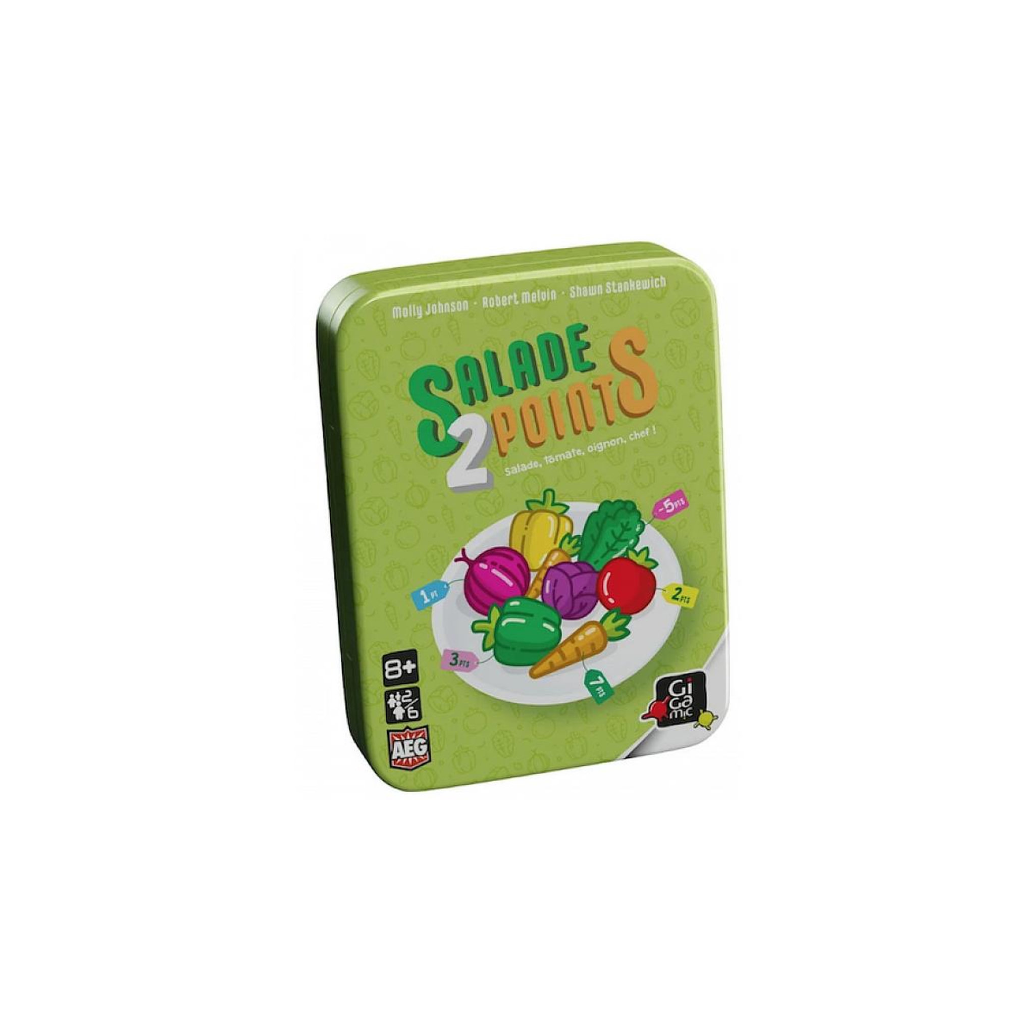 Voir la diapositive 2 : Gigamic Salade 2 points - Jeu de collection de cartes