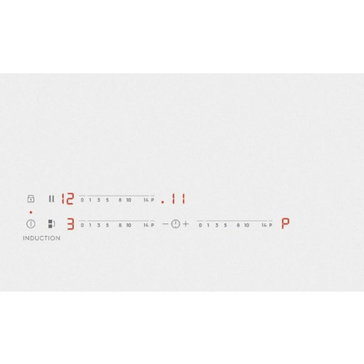 ELECTROLUX Table de cuisson à induction 59cm 3 feux 7350w blanc - eiv63342cw