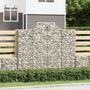 Voir la diapositive 1 : VIDAXL Paniers a gabions arques 25 pcs 200x50x160/180 cm Fer galvanise