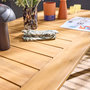 Voir la diapositive 4 : SWEEEK Table de jardin PALENA en bois d'acacia. 10 places. 275 x 100 x 75 cm