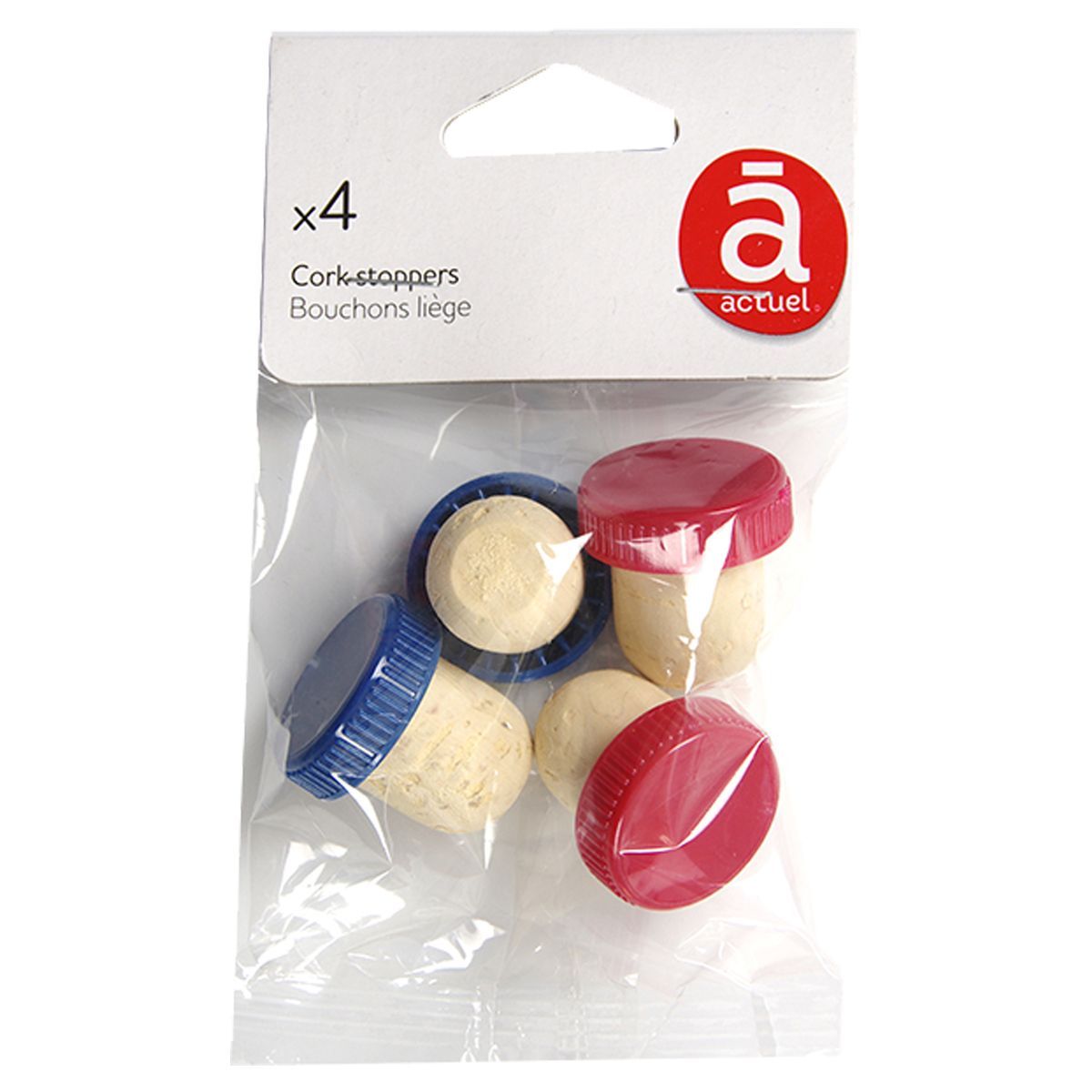 ACTUEL Bouchons en liège x4 4 pièces