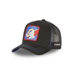 CAPSLAB Casquette Trucker avec filet Tom and Jerry Tom. Coloris disponibles : Noir