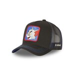 CAPSLAB Casquette Trucker avec filet Tom and Jerry Tom. Coloris disponibles : Noir