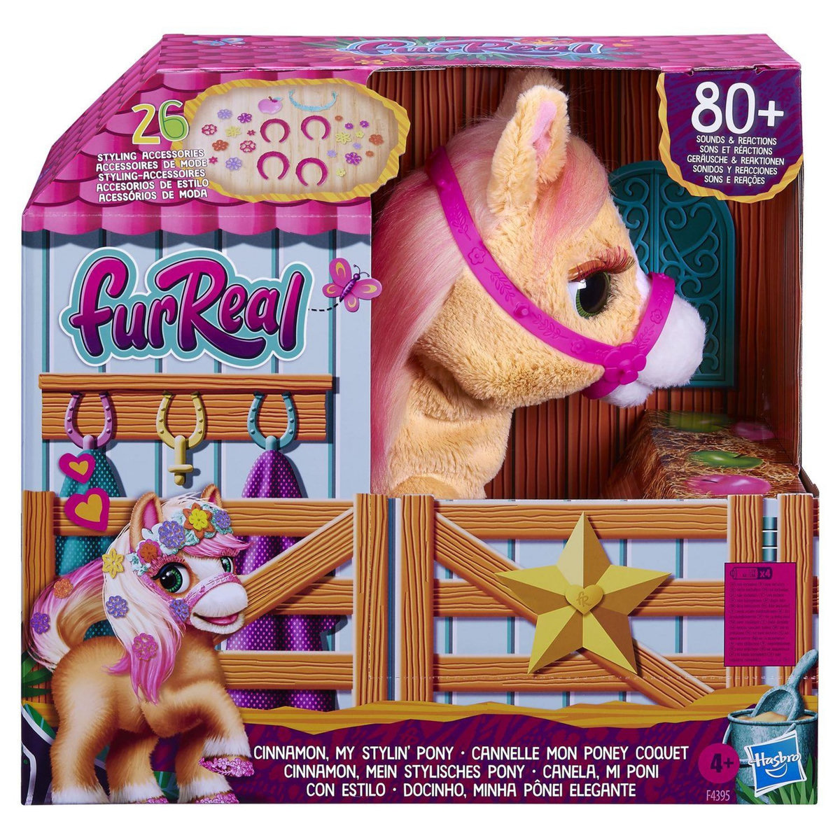 HASBRO Peluche Furreal Cannelle mon poney coquet 