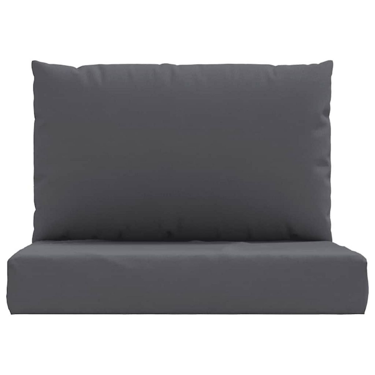 VIDAXL Coussins de palette lot de 2 anthracite tissu oxford