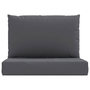 Voir la diapositive 4 : VIDAXL Coussins de palette lot de 2 anthracite tissu oxford
