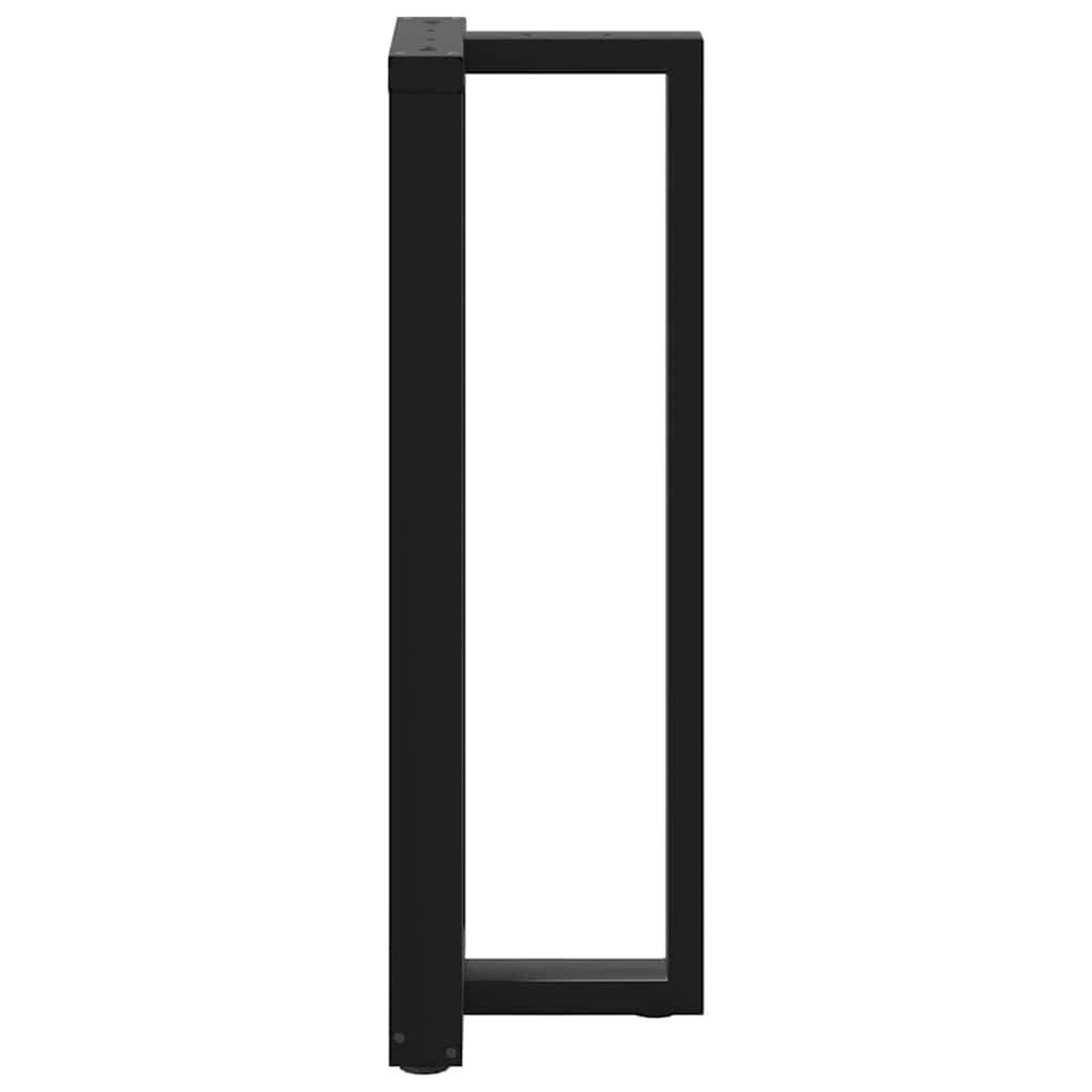 Voir la diapositive 5 : VIDAXL Pieds de table de bar forme de T 2 pcs noir 50x35x(110-111) cm
